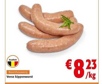 Colruyt Verse kippenworst aanbieding