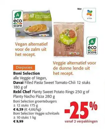 Colruyt Boni sélection, davai, rebl chef aanbieding