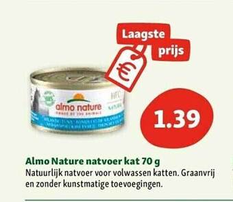 Maxi Zoo Almo nature natvoer kat 70 g aanbieding