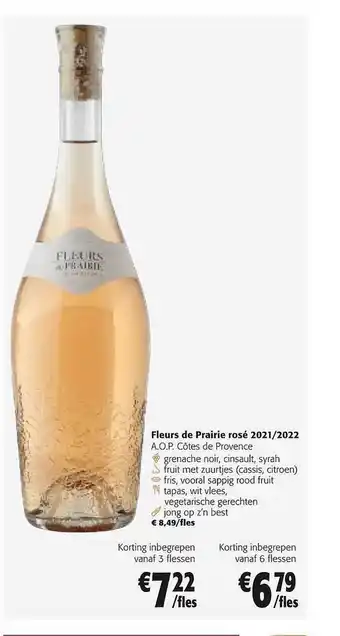 Fleurs de prairie rosé 2021-2022 a.o.p. côtes de provence