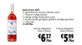 Colruyt Tavel a.o.p. 2021 aanbieding