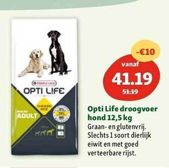 Maxi Zoo Opti life droogvoer hond 12,5 kg aanbieding