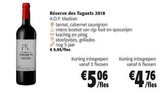 Colruyt Réserve des tuguets 2018 a.o.p. madiran aanbieding