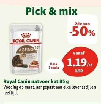 Maxi Zoo Royal canin natvoer kat 85 g aanbieding