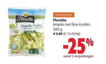 Colruyt Florette kropsla met fijne kruiden aanbieding