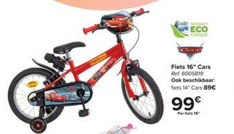 Carrefour Fiets 16" Cars aanbieding
