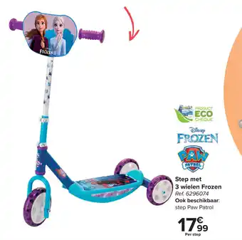 Carrefour Disney Frozen Step met 3 wielen Frozen aanbieding