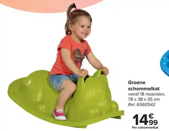 Carrefour Groene schommelkat aanbieding