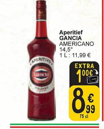 Cora Aperitief gancia aanbieding