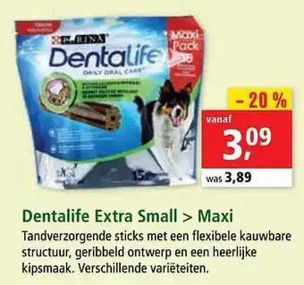 Maxi Zoo Dentalife extra small maxi aanbieding