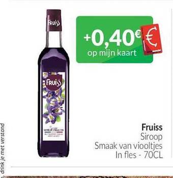 Intermarché Fruiss siroop aanbieding