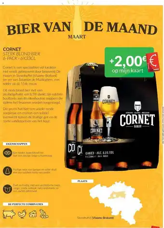 Intermarché Cornet sterk blond bier aanbieding