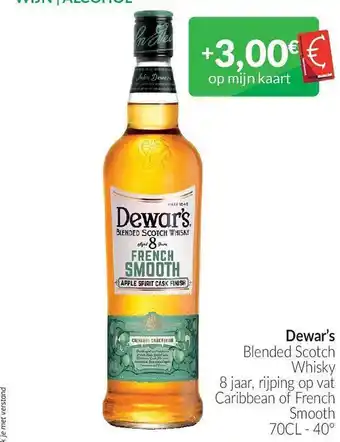 Intermarché Dewars blended scotch whisky aanbieding