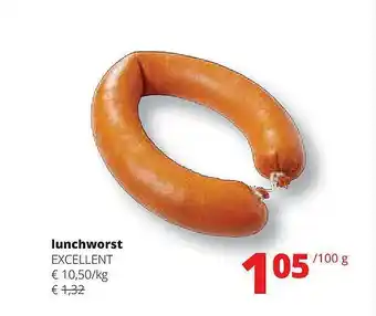Spar Lunchworst excellent aanbieding