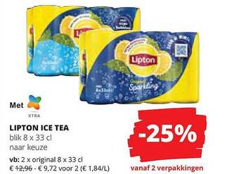 Spar Lipton ice tea aanbieding