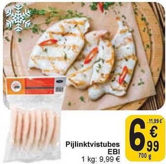 Cora Pijlinktvistubes ebi aanbieding