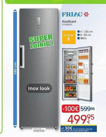 Eldi Friac koelkast aanbieding