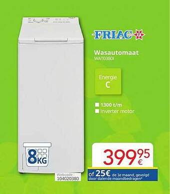 Friac wasautomaat