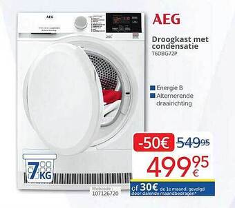 Eldi Aeg droogkast met condensatie aanbieding