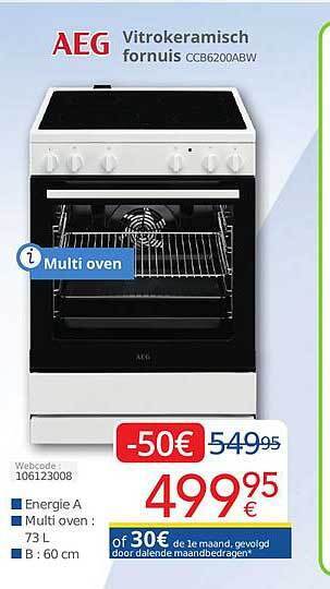 Eldi Aeg vitrokeramisch fornuis aanbieding