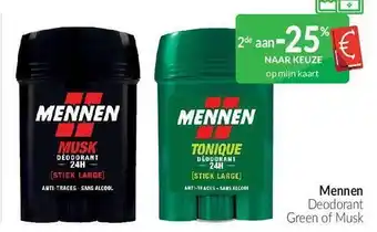 Intermarché Mennen deodorant green of musk aanbieding
