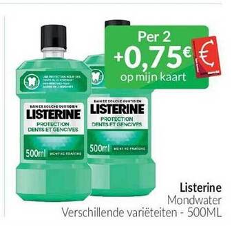 Intermarché Listerine mondwater aanbieding