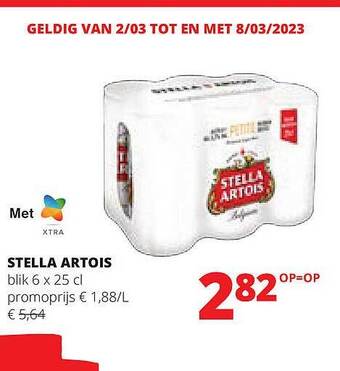 Spar Stella artois aanbieding