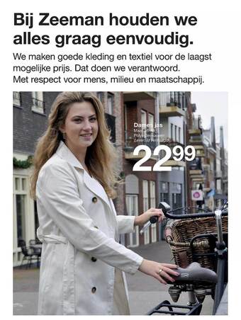 Zeeman Dames jas aanbieding