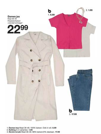 Zeeman Dames jas aanbieding