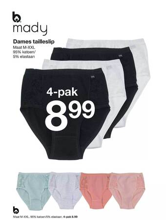 Zeeman Dames tailleslip aanbieding