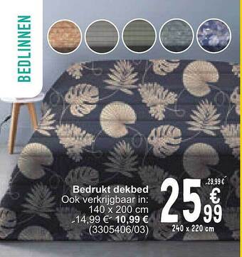 Cora Bedrukt dekbed aanbieding
