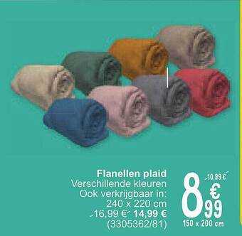Cora Flanellen plaid aanbieding