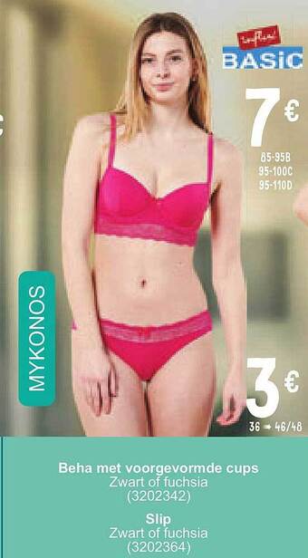 Cora Beha met voorgevormde cups aanbieding
