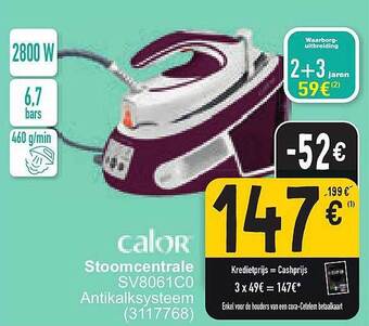 Cora Calor stoomcentrale aanbieding