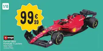 Cora Ferrari 2022 formule 1 leclerc aanbieding