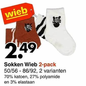 Wibra Sokken aanbieding