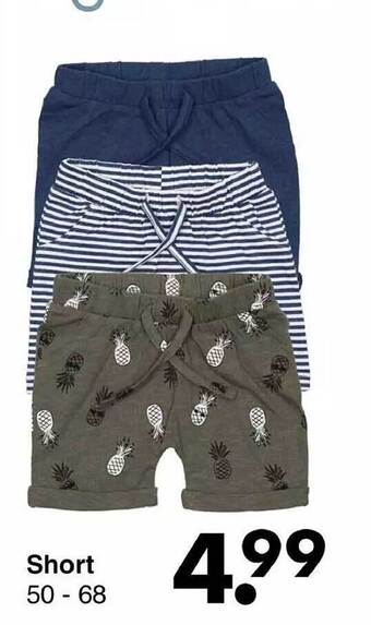 Wibra Short aanbieding