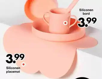 Wibra Siliconen placemat, siliconen bord aanbieding