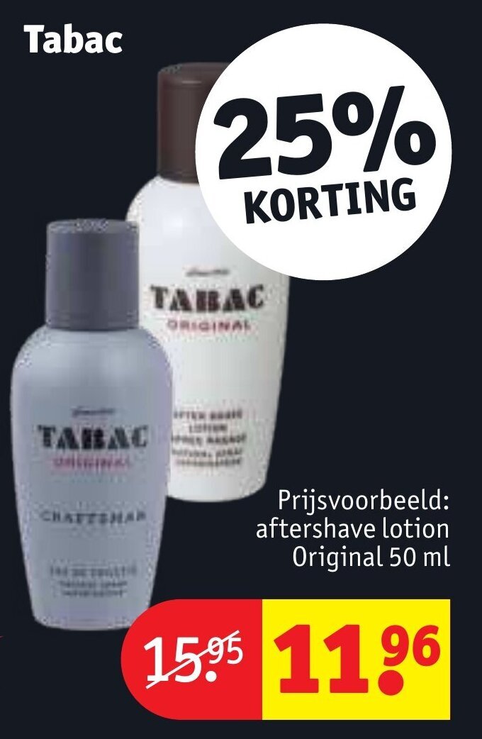 Tabac promotie bij Kruidvat