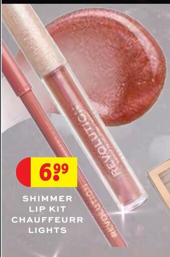 Kruidvat Shimmer lip kit chauffeurr lights aanbieding