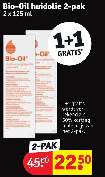 Kruidvat Bio-oil huidolie 2-pak 2 x 125ml aanbieding