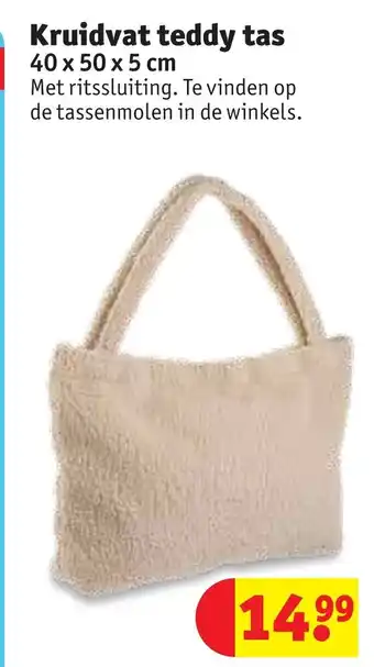 Kruidvat Kruidvat teddy tas 40 x 50 x 5cm aanbieding
