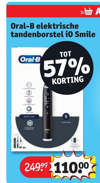 Kruidvat Oral-B elektrische tandenborstel i0 Smile aanbieding