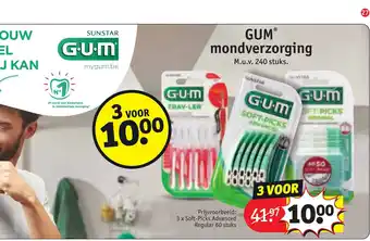 Kruidvat GUM mondverzorging 240 stuks aanbieding