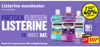Kruidvat Listerine mondwater aanbieding