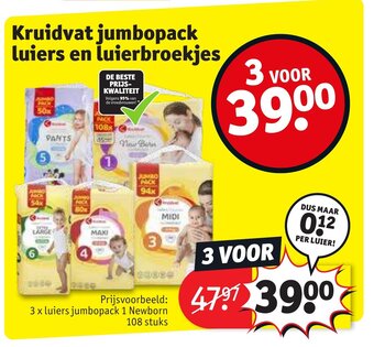 Kruidvat Jumbopack luiers en luierbroekjes aanbieding