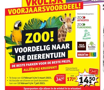 Kruidvat Zoo Planckendael aanbieding