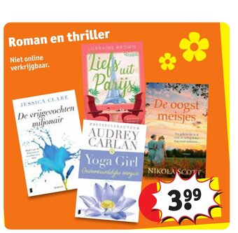 Kruidvat Roman en thriller aanbieding