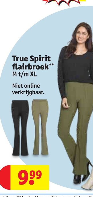 Kruidvat True Spirit flairbroek** aanbieding