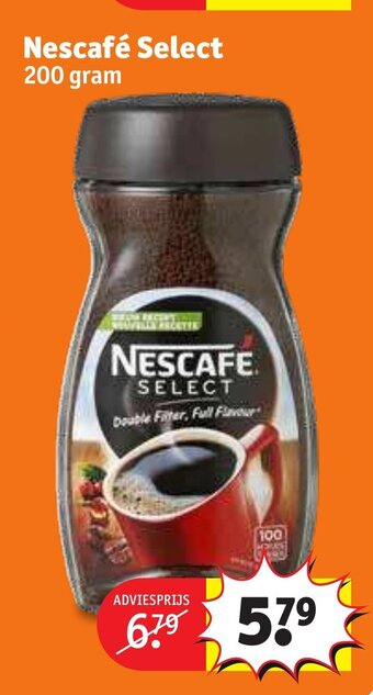 Kruidvat Nescafe Select 200 gram aanbieding